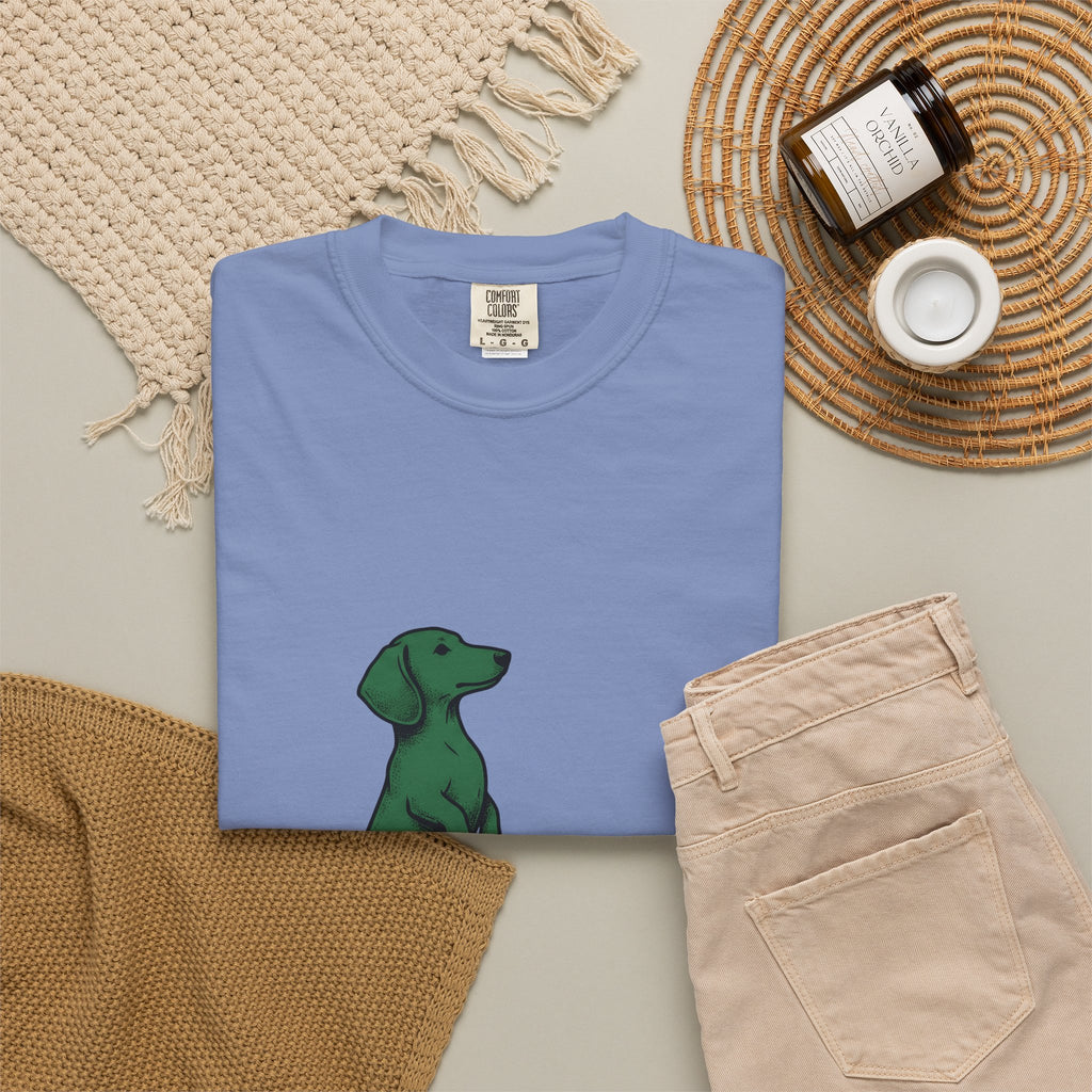 Dachshund Hound T-Shirt Dog Wildlife Gift Women Classic T-Shirt Wiener Dog T-Shirt Dog Fan Vintage T-Shirt Nature Graphic Doodle Tree Twig T-Shirt