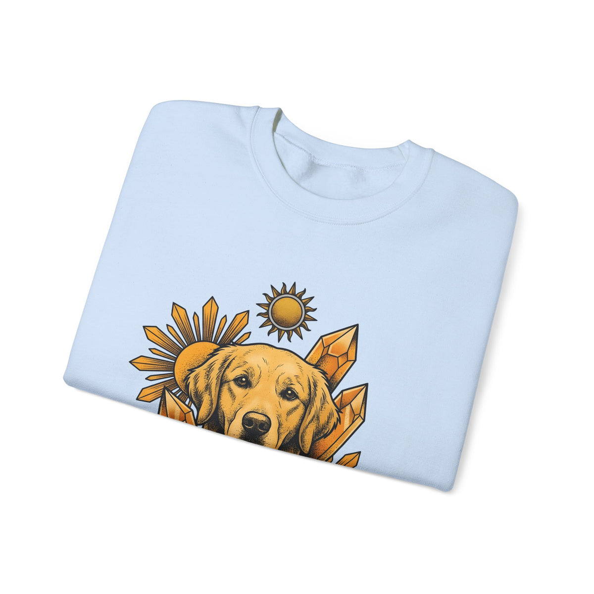 Golden Retriever Sweatshirt Dog Sunlight Gift Women Bohemian Sweatshirt Retriever Sweatshirt Dog Fan Puppy Sweatshirt Sunshine Graphic Retro Crystals Sweatshirt