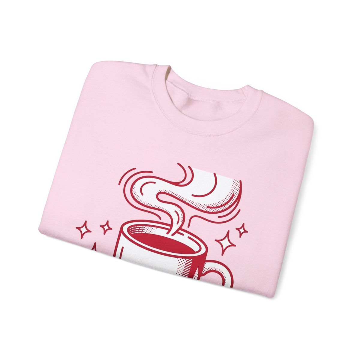 Coffee Cup Sweatshirt St. Valentine's Day Coffee Gift Women Pop Art Sweatshirt Sweatshirt Sweatshirt Valentine Fan Pop Art Sweatshirt Coffee Design Retro Stars Sweatshirt