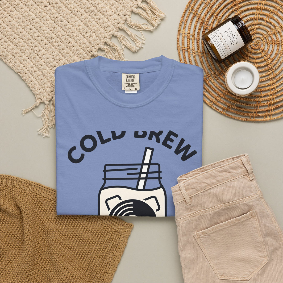 Glass Jar Coffee T-Shirt Coffee Instrument Gift Women Simple T-Shirt Coffee Bean T-Shirt Coffee Fan Minimalist T-Shirt Guitar Graphic Vintage Music