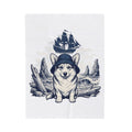 Corgi Pet Blanket Dog Sailing Gift Women Classic Blanket Puppy Blanket Dog Fan Retro Blanket Nautical Graphic Line Art Pirate Boat Blanket