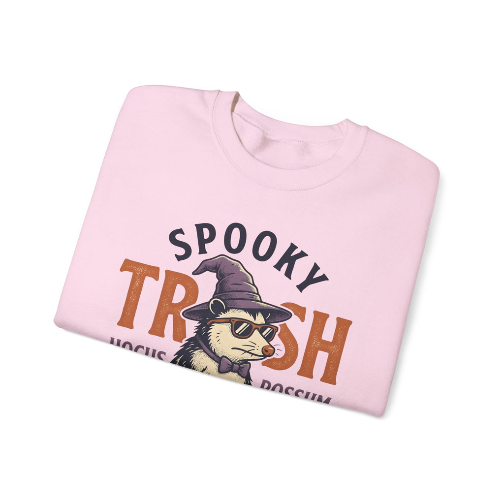 Possum Wizard Halloween Animal Gift Vintage Opossum Spooky Fan Retro Creature Hand Drawn Sweatshirt