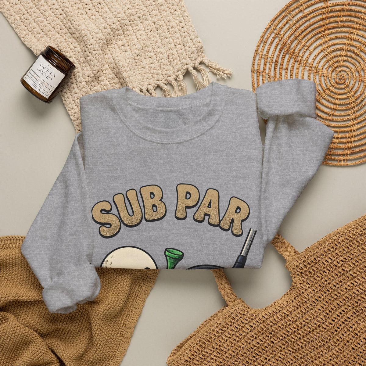Golf Ball Club Sweatshirt Golf Humor Gift Women Cartoon Sweatshirt Golf Club Sweatshirt Golfer Fan Comic Sweatshirt Funny Graphic Retro Grass Sweatshirt