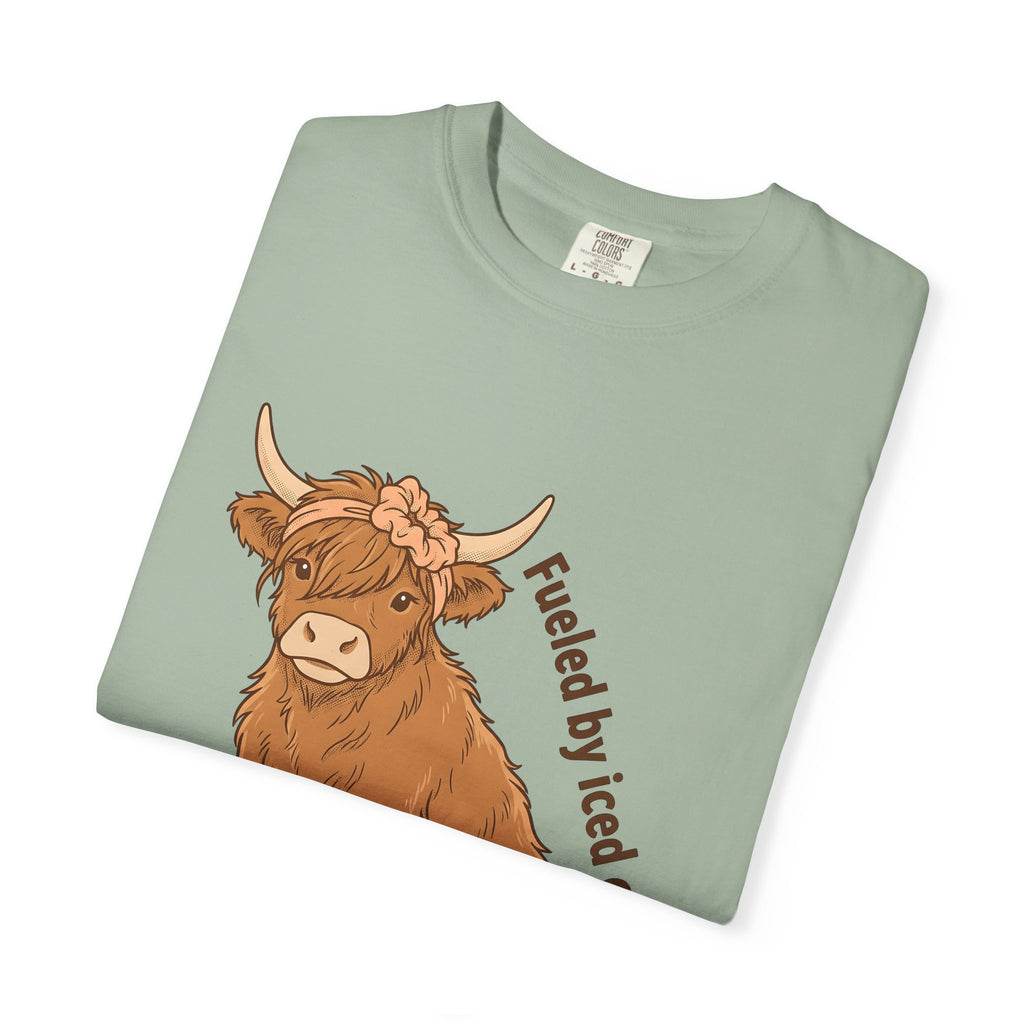 Highland Bull T-Shirt Moms Espresso Gift Women Adorable T-Shirt Highland Cattle T-Shirt Motherhood Fan Cute T-Shirt Coffee Graphic Retro Hair Tie
