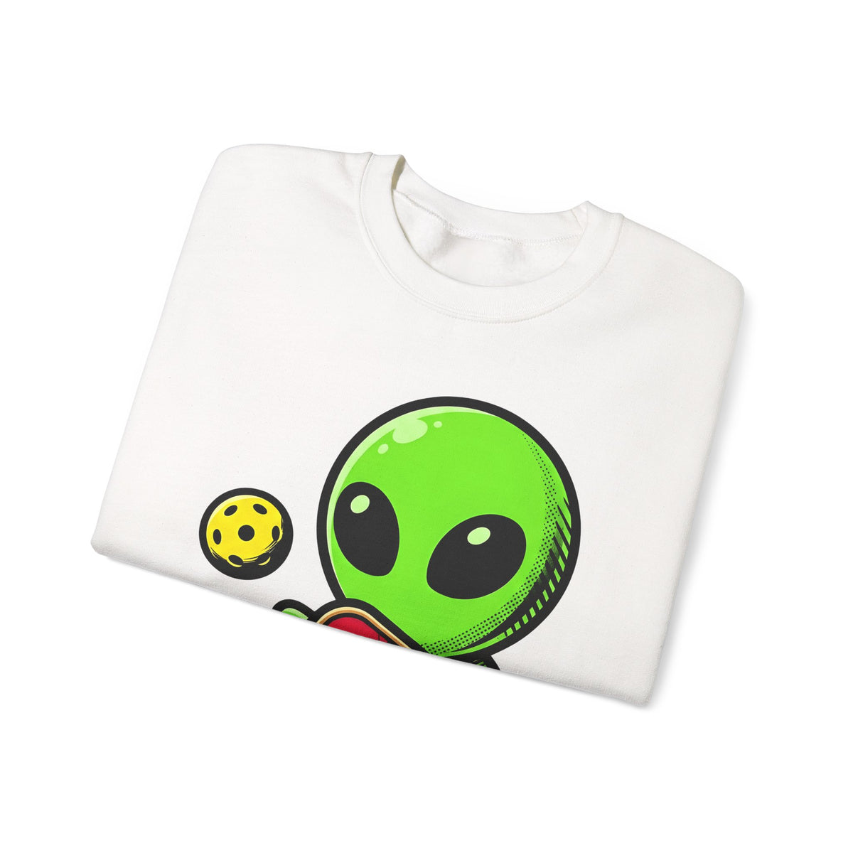 Alien Pickleball Sweatshirt Pickleball Humor Gift Women Cute Sweatshirt Alien Pickleball Sweatshirt Pickleball Fan Kawaii Sweatshirt Comedy Graphic Cartoon