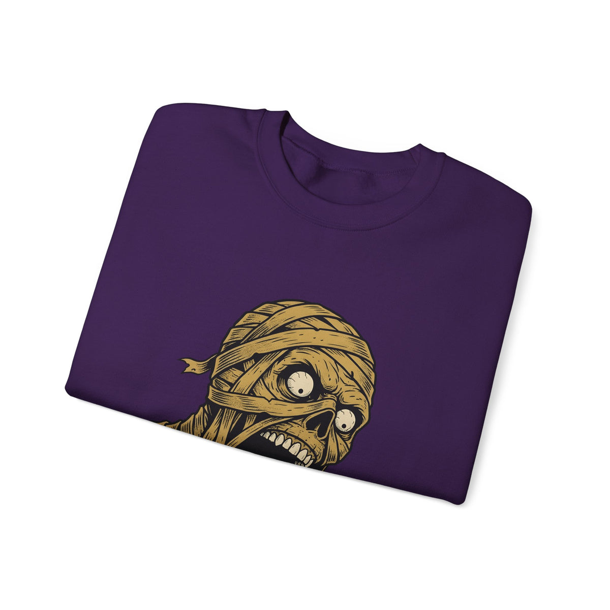 Mummy Skull Sweatshirt Halloween Ghost Gift Women Creepy Sweatshirt Skull Sweatshirt Horror Fan Spooky Sweatshirt Specter Graphic Classic Scarab Sweatshirt