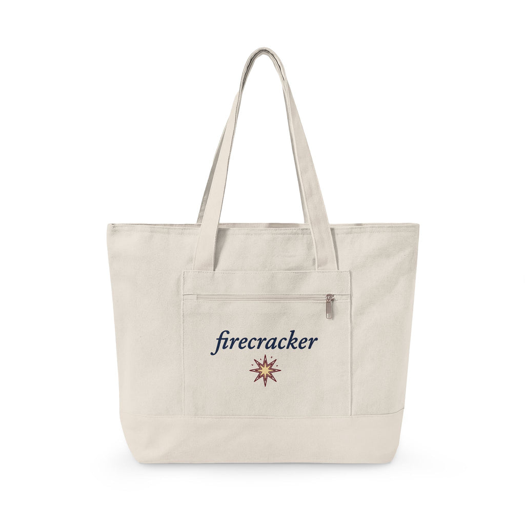 Star Burst Holiday Patriotic Gift Playful Explosion Christmas Fan Firework Minimalist Spark Tote Bag