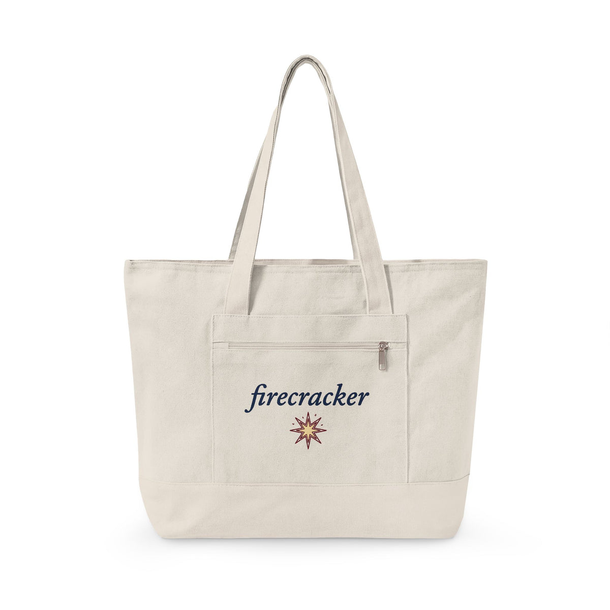 Star Burst Holiday Patriotic Gift Playful Explosion Christmas Fan Firework Minimalist Spark Tote Bag