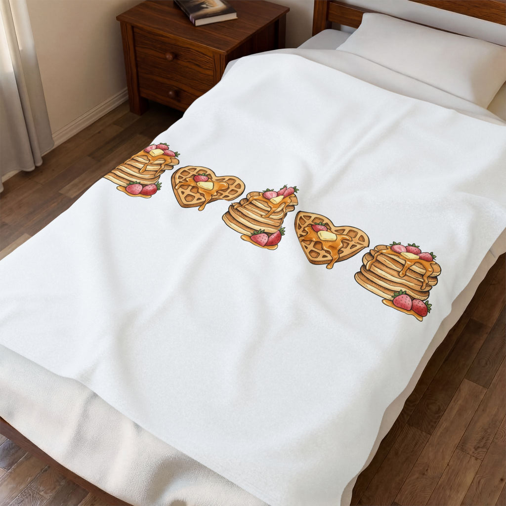 Pancake Stack Blanket Desserts Brunch Gift Women Kawaii Blanket Hotcake Blanket Pastry Fan Cute Blanket Breakfast Graphic Sketch Berry Blanket