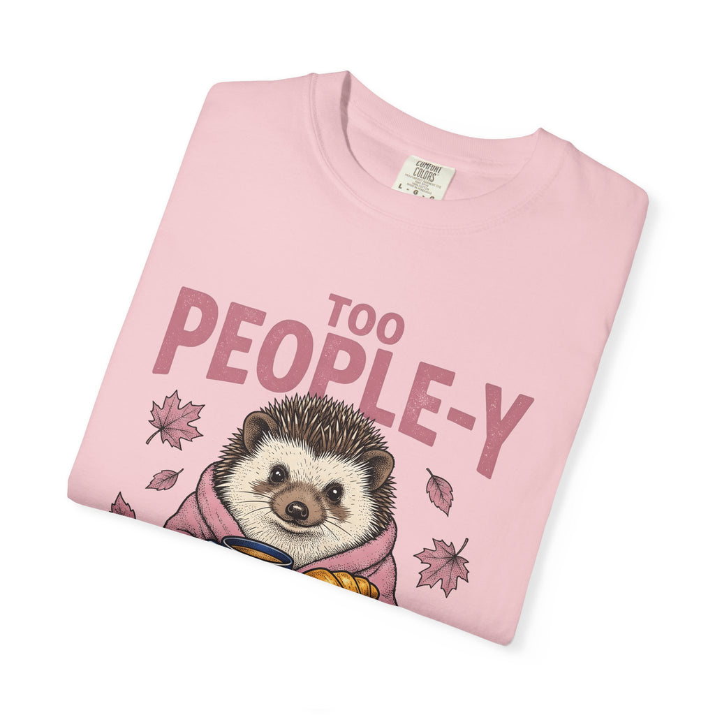 Porcupine Latte T-Shirt Introvert Wildlife Gift Women Adorable T-Shirt Latte Art T-Shirt Introvert Fan Cute T-Shirt Animal Graphic Sketch Fall