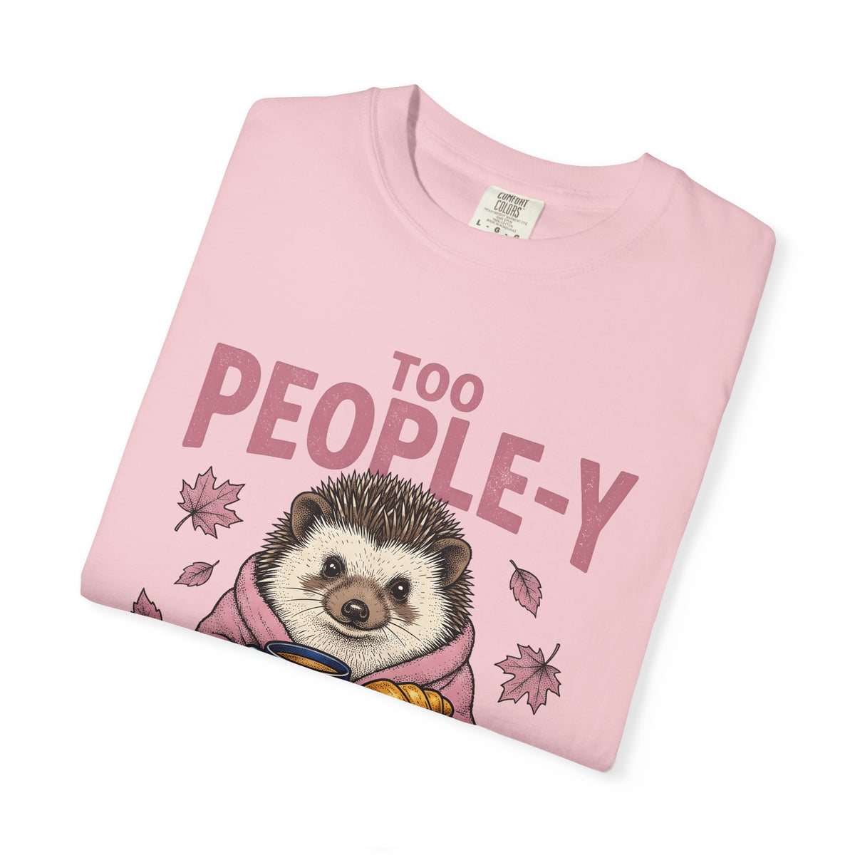 Porcupine Latte T-Shirt Introvert Wildlife Gift Women Adorable T-Shirt Latte Art T-Shirt Introvert Fan Cute T-Shirt Animal Graphic Sketch Fall