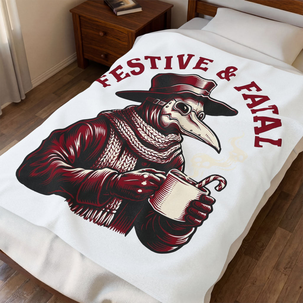 Plague Healer Blanket Christmas Macabre Gift Women Mysterious Blanket Doctor