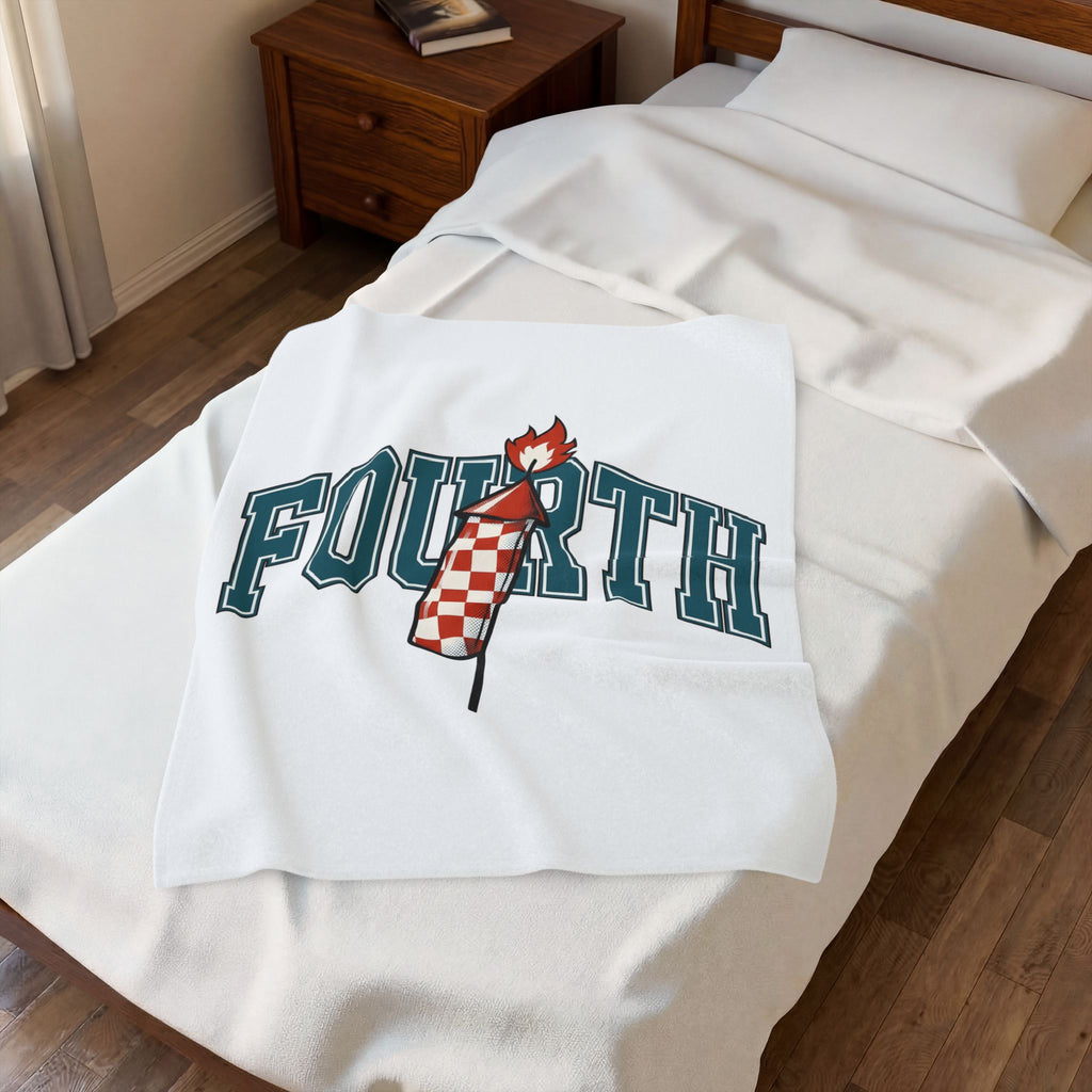 Firework Illustration Blanket 4th Of July America Gift Women Striking Blanket Fireworks Blanket Independence Fan Fire Art Blanket Patriotic Graphic