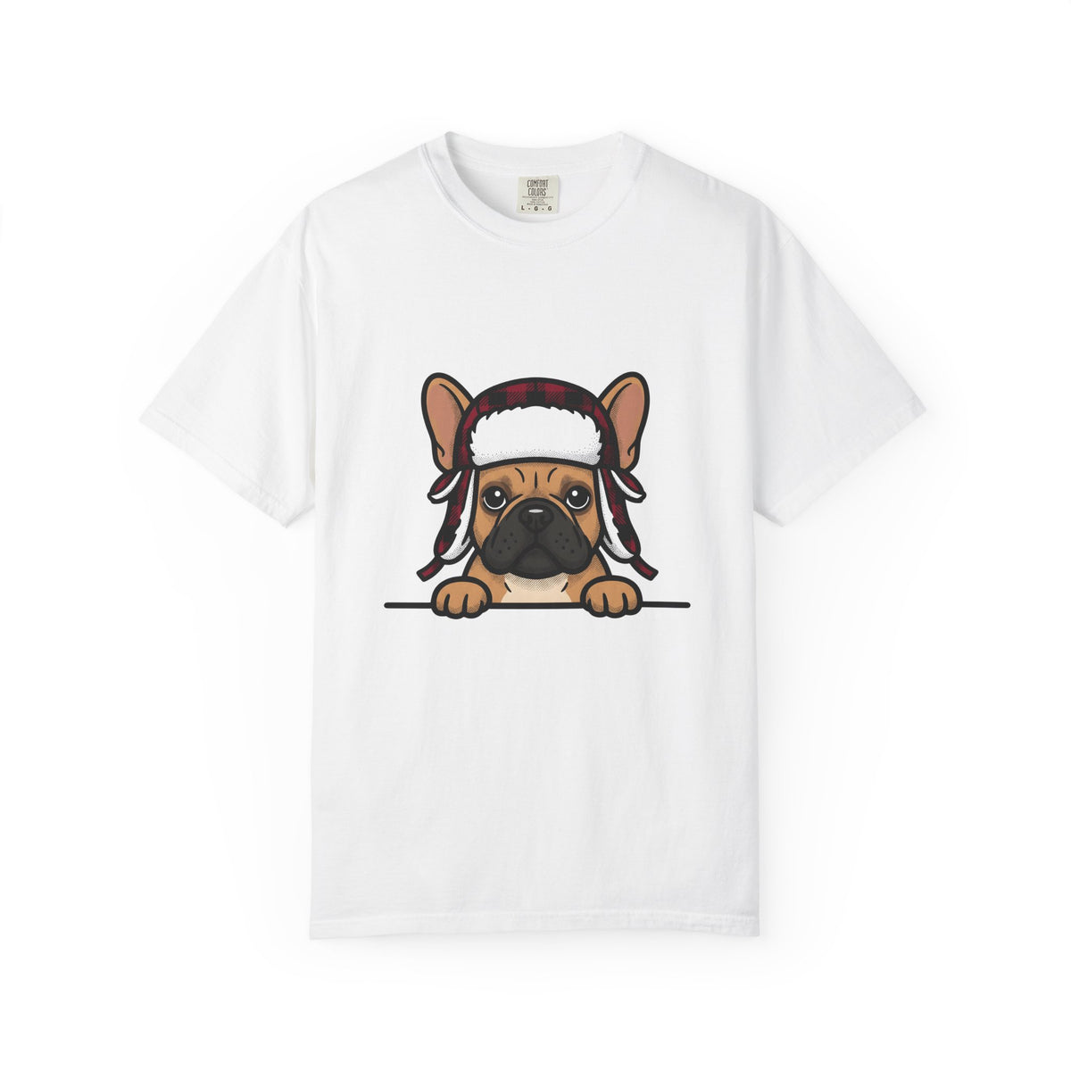 French Bulldog T-Shirt Dog Dogs Gift Women Line Art T-Shirt Bulldog T-Shirt Dog Fan Puppy Graphic Illustration Drawing Sketch Winter Hat T-Shirt
