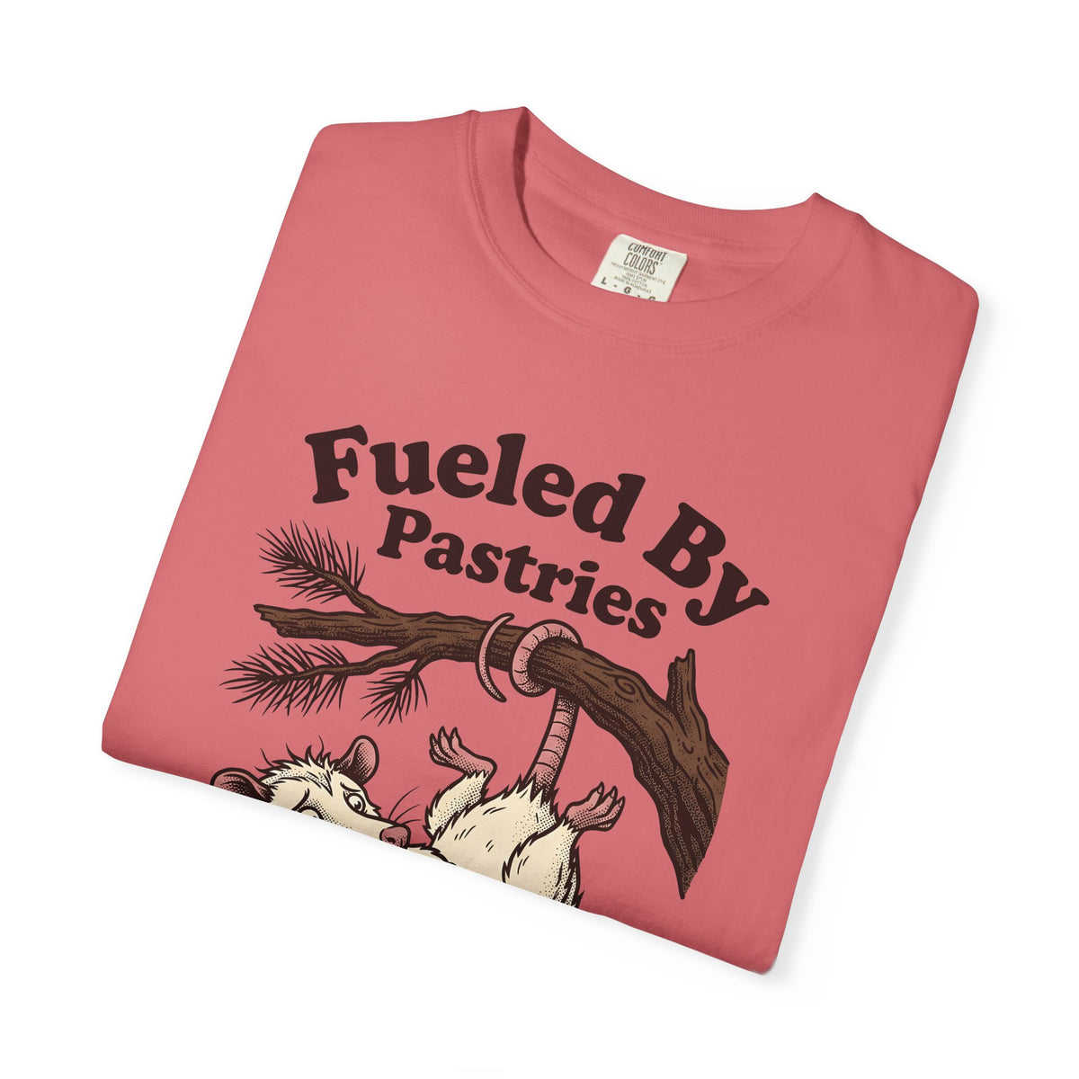 Possum Pastry T-Shirt Desserts Joke Gift Women Animation T-Shirt Pastry T-Shirt Dessert Fan Cartoon T-Shirt Pun Graphic Classic Branch T-Shirt
