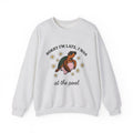 Turtle Swimming Ring Sweatshirt Sports & Activities Holiday Gift Women Nostalgic Sweatshirt Inflatable Ring Sweatshirt Athlete Fan Retro Sweatshirt Vacation