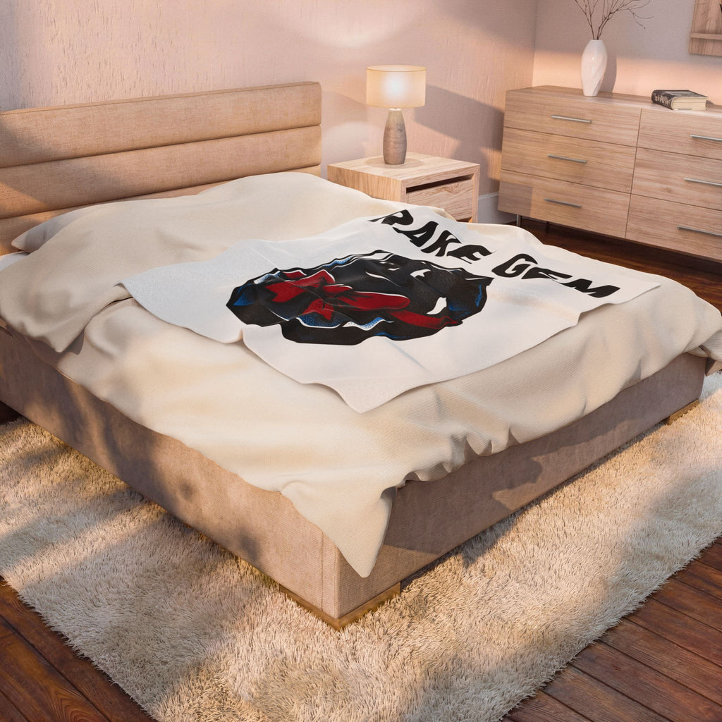Jewel Icon Christmas Satire Gift Animation Gemstone Xmas Fan Cartoon Parody Classic Crimson Knot Blanket