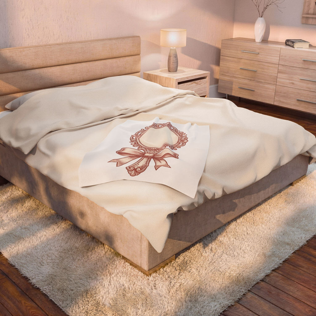 Fancy Mirror Blanket Cute Clothing Gift Women Antique Blanket Glass Blanket Adorable Fan Vintage Blanket Apparel Graphic Doodle Knot Blanket