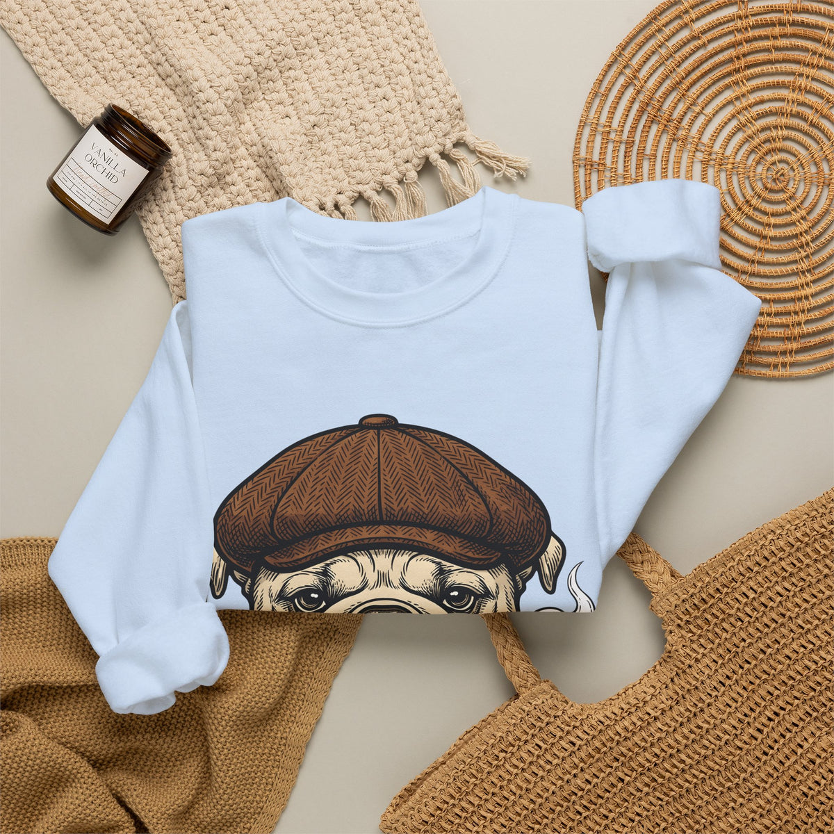 Bulldog Head Sweatshirt Dog Creatures Gift Women Old School Sweatshirt Bulldog Sweatshirt Dog Fan Bulldog Graphic Sweatshirt Vintage Illustration Animal