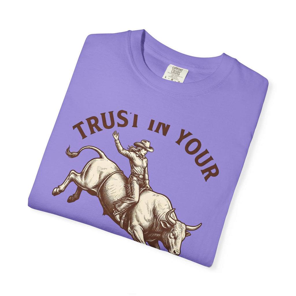 Cowgirl Rodeo T-Shirt Cowgirl Western Wear Gift Women Hand Drawn T-Shirt Rodeo T-Shirt Cowboy Fan Illustrated T-Shirt Country Graphic Sketch Rodeo