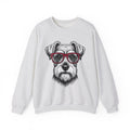 Schnauzer Pet Sweatshirt Dog Critters Gift Women Line Art Sweatshirt Dog Sweatshirt Dog Fan Dog Graphic Dog Graphic Cartoon Spectacles Sweatshirt
