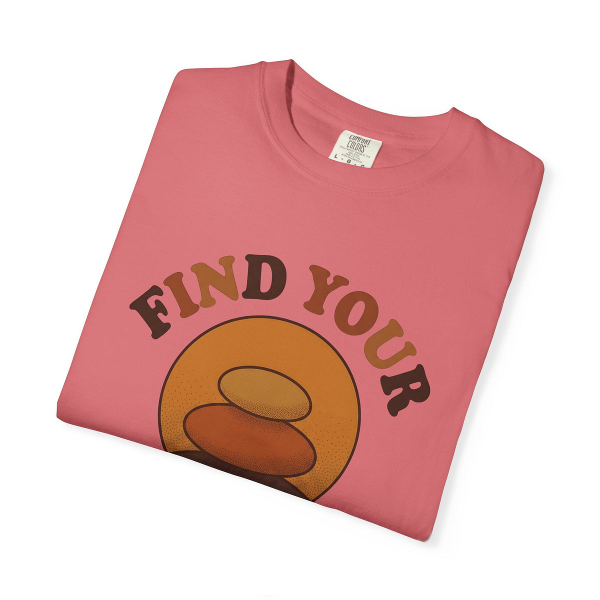 Cairn Stack T-Shirt Sports Selfcare Gift Women Tribal T-Shirt Rock Pile T-Shirt Athlete Fan Stone T-Shirt Wellness Graphic Hand Drawn Sunshine