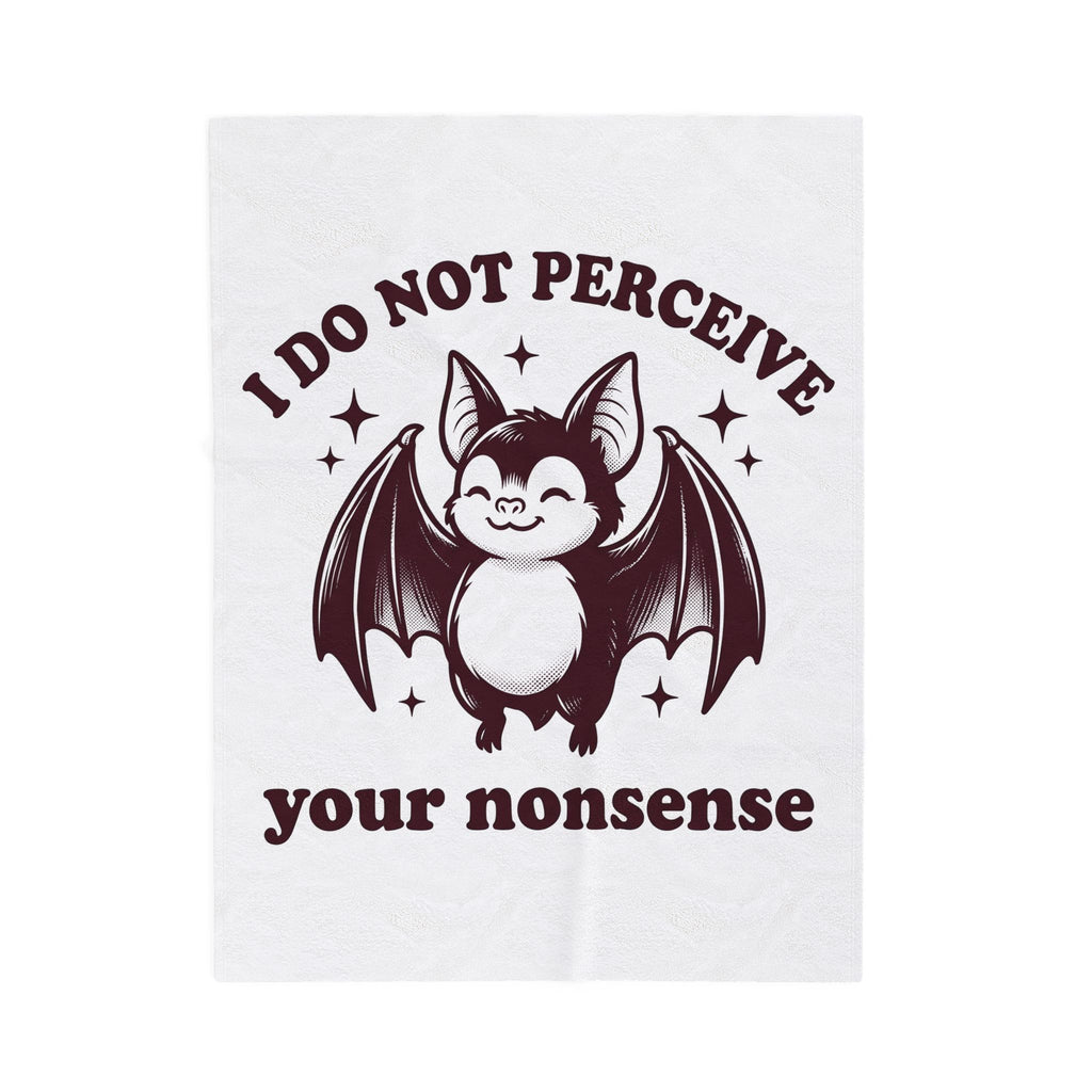 Adorable Bat Blanket Funny Wildlife Gift Women Comic Blanket Bat Blanket Humor Fan Cartoon Blanket Animal Graphic Retro Sparkles Blanket