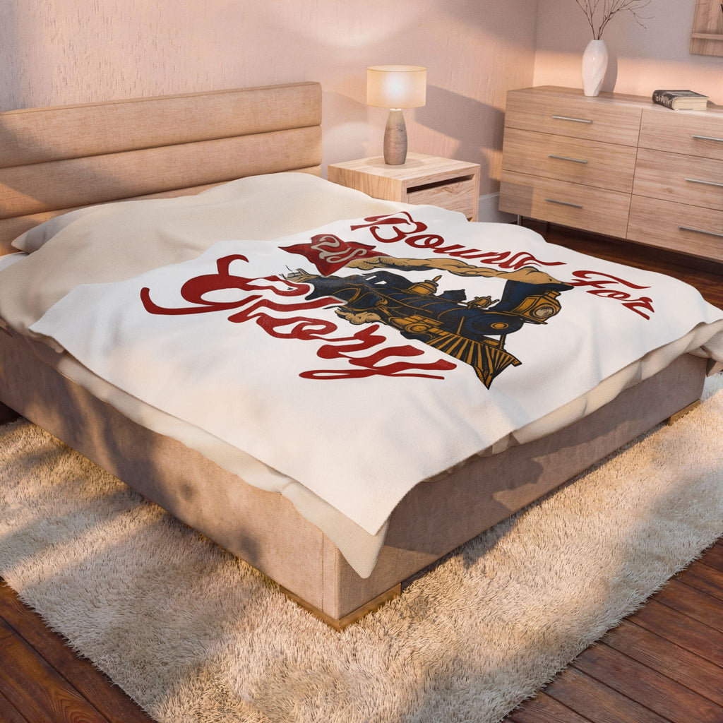 Locomotive Blanket America Flag Gift Women Antique Blanket Train Blanket Patriot Fan Vintage Blanket Banner Graphic Old School Spark Blanket