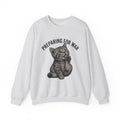Striped Cat Cat Jokes Gift Sketch Tabby Cat Feline Fan Drawing Retro Claw Sweatshirt