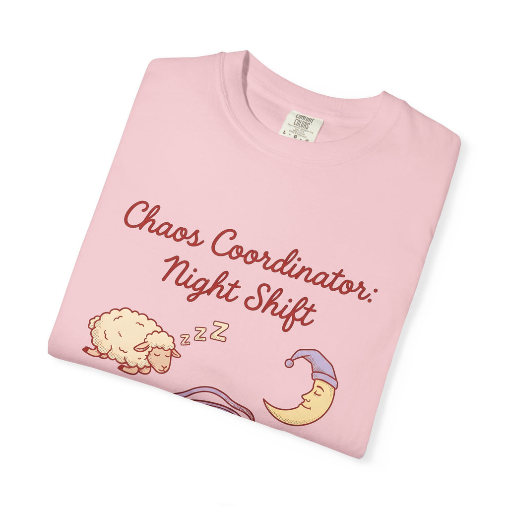 Sleep Items Print T-Shirt Moms Sleepytime Gift Women Line Art T-Shirt Bedtime T-Shirt Motherhood Enthusiast Illustration Design Slumber Graphic