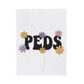 Blossom Lettering Blanket Nurses School Gift Women Hippie Blanket Typography Blanket Nurse Enthusiast Bohemian Blanket Education Graphic Classic