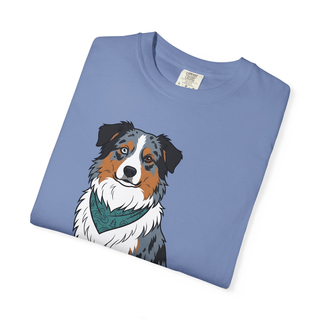 Australian Shepherd T-Shirt Dog Pet Gift Women Cartoon T-Shirt Blue Heeler T-Shirt Dog Fan Aussie Graphic Dog Design Vintage Bandana T-Shirt