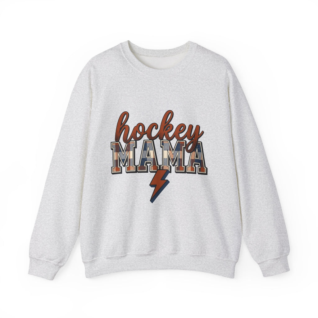 Plaid Pattern Text Sweatshirt Mom Sports Gift Women Retro Sweatshirt Tartan Sweatshirt Mom Fan Retro Style Sweatshirt Athlete Graphic Vintage Lightning Bolt