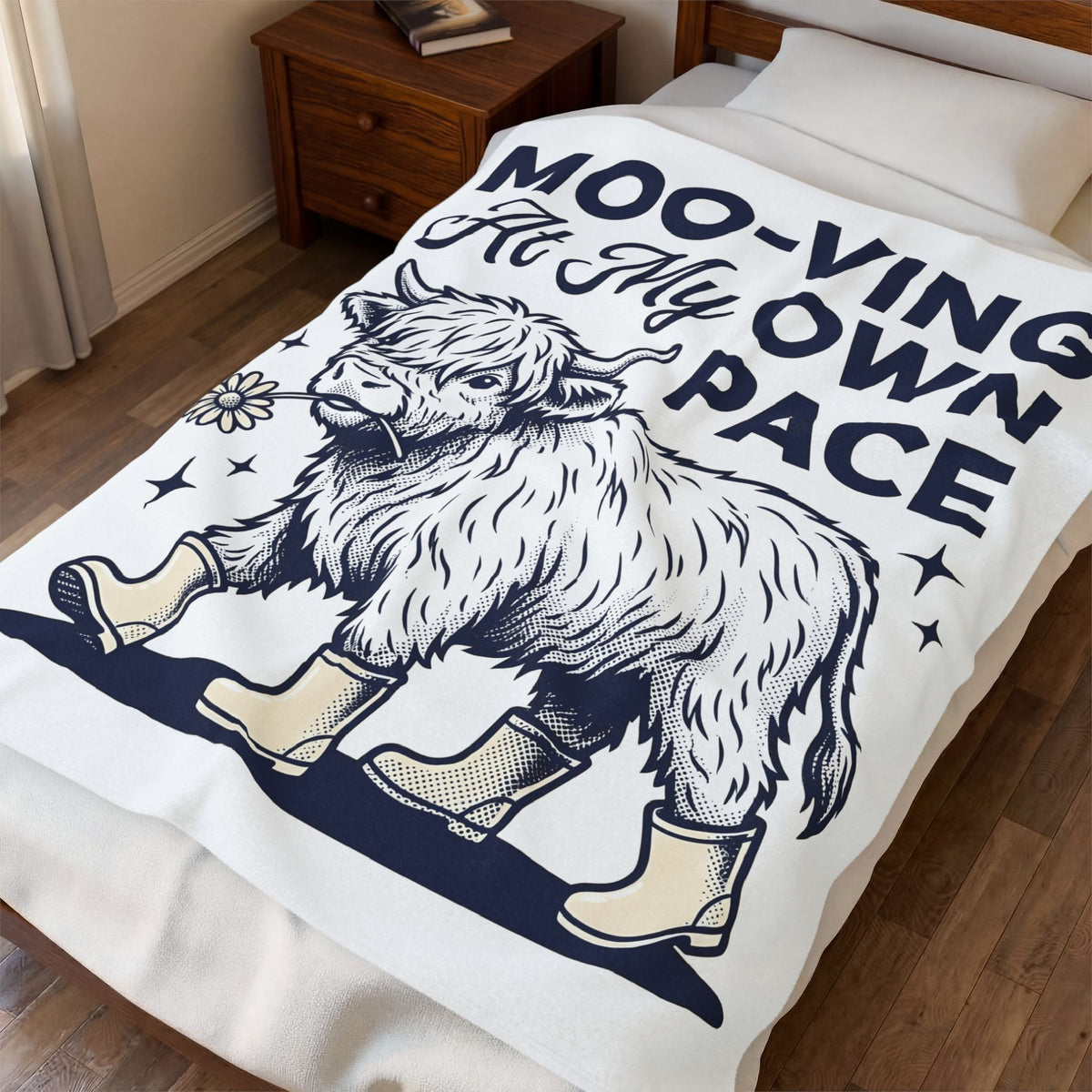Scottish Cow Blanket Funny Wildlife Gift Women Retro Blanket Highland Cow Blanket Humor Fan Vintage Blanket Animal Graphic Sketch Shoes Blanket