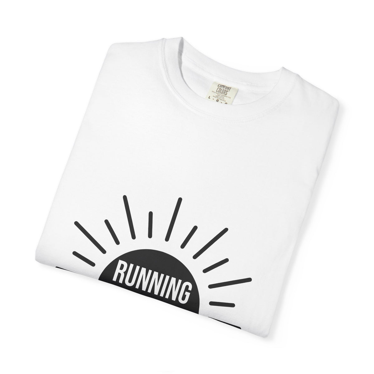 Dawn Illustration T-Shirt Running Exercise Gift Women Basic T-Shirt Morning T-Shirt Runner Enthusiast Simple T-Shirt Fitness Graphic Trendy
