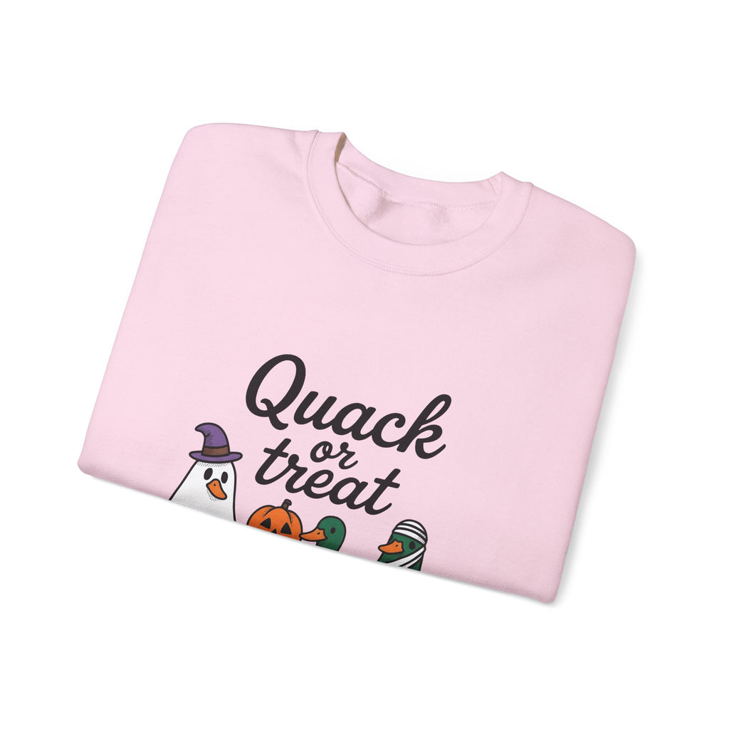 Duck Attire Sweatshirt Halloween Pets Gift Women Animated Sweatshirt Duckling Sweatshirt Spooky Fan Cartoon Sweatshirt Animal Graphic Hand Drawn Jack O Lantern