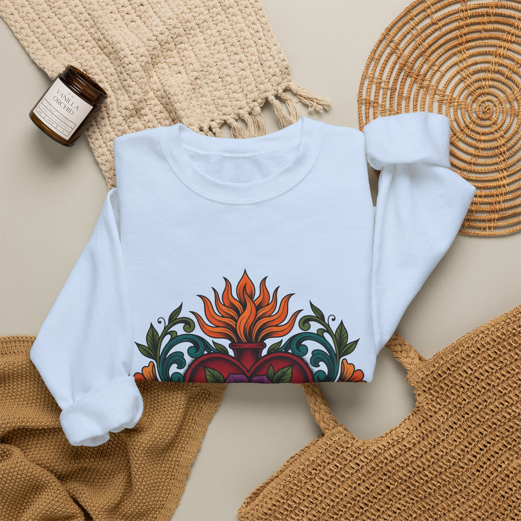 Love Blossom Boho Chic Bloom Gift Ink Flower T Sweatshirt