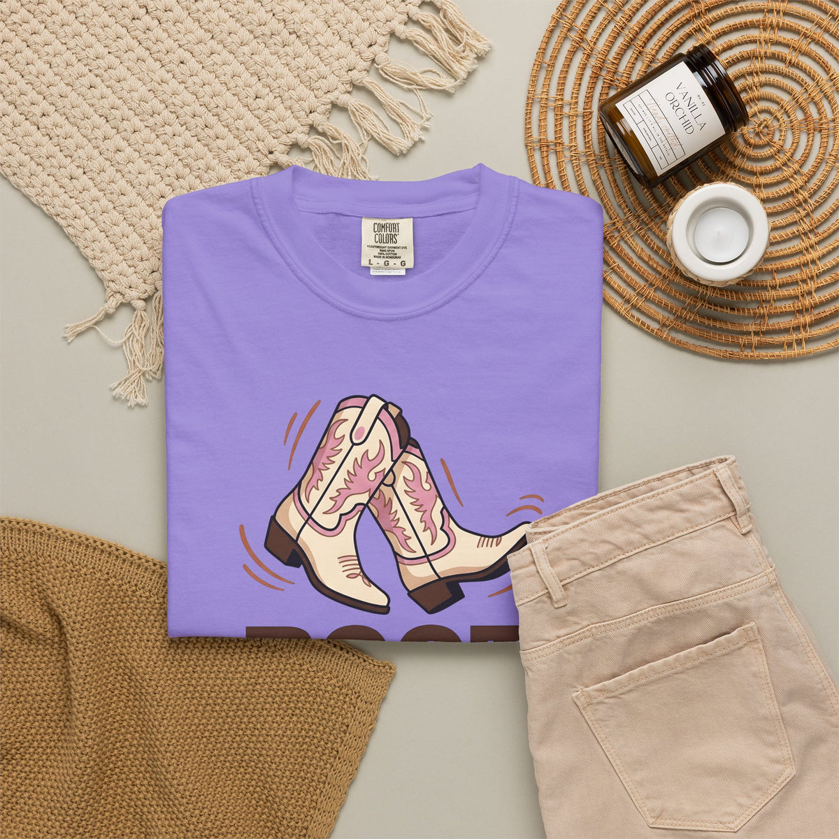 Cowboy Boots T-Shirt Cowgirl Country Gift Women Cartoon T-Shirt Boot T-Shirt Cowgirl Fan Rodeo T-Shirt Country Graphic Retro Western T-Shirt