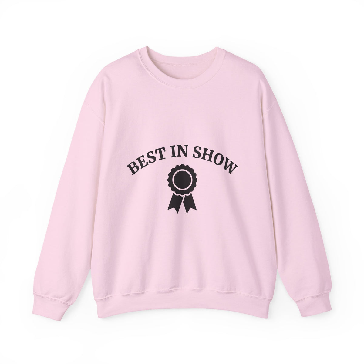 Award Ribbon Sweatshirt Dog Competition Gift Women Minimalist Sweatshirt Rosette Sweatshirt Dog Fan Simple Sweatshirt Championship Graphic Retro Badge Sweatshirt