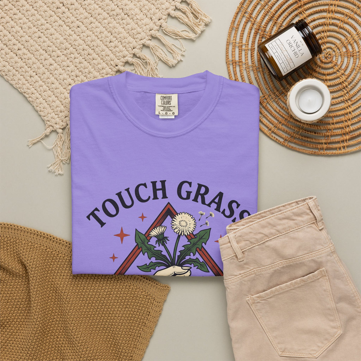 Hand Seed Head T-Shirt Boho Chic Environment Gift Women Old Fashioned T-Shirt Dandelion T-Shirt Hippie Fan Vintage T-Shirt Eco Graphic Sketch