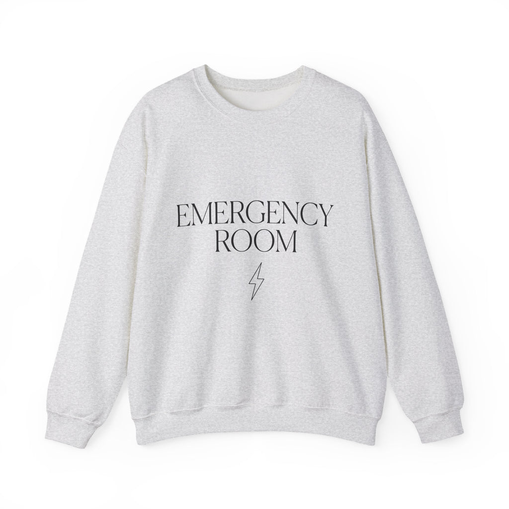 Emergency Text Sweatshirt Nurses Clinic Gift Women Basic Sweatshirt Alert Sweatshirt Nurse Enthusiast Simple Sweatshirt Medical Graphic Contemporary Flash