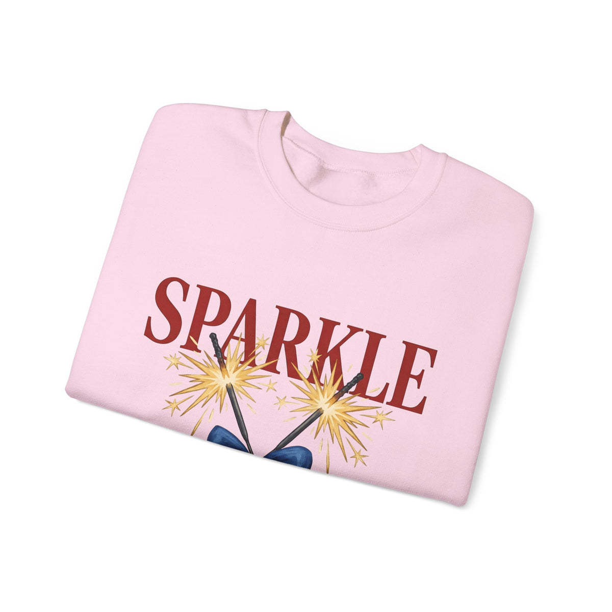 Sparkler Bow Sweatshirt 4th Of July America Gift Women Hand Painted Sweatshirt Sparkler Sweatshirt Independence Day Fan Painted Sweatshirt Patriotic Graphic