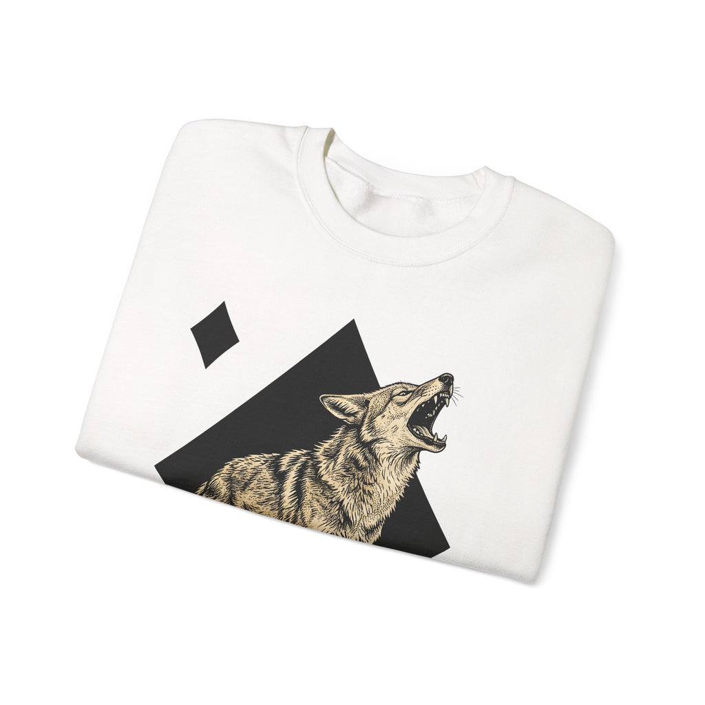 Howling Wolf Sweatshirt Wolf Pets Gift Women Sketch Sweatshirt Gray Wolf Sweatshirt Wolf Fan Canine Graphic Sweatshirt Hand Drawn Shape Sweatshirt