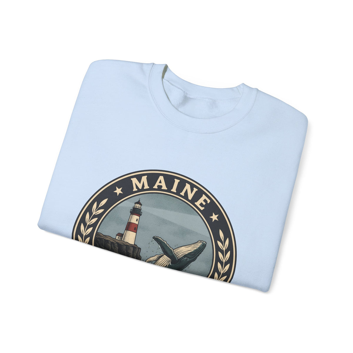 Whale Beacon Sweatshirt Maine Marine Gift Women Vintage Sweatshirt Whale Sweatshirt New England Enthusiast Distressed Sweatshirt Nautical Graphic Retro Sea