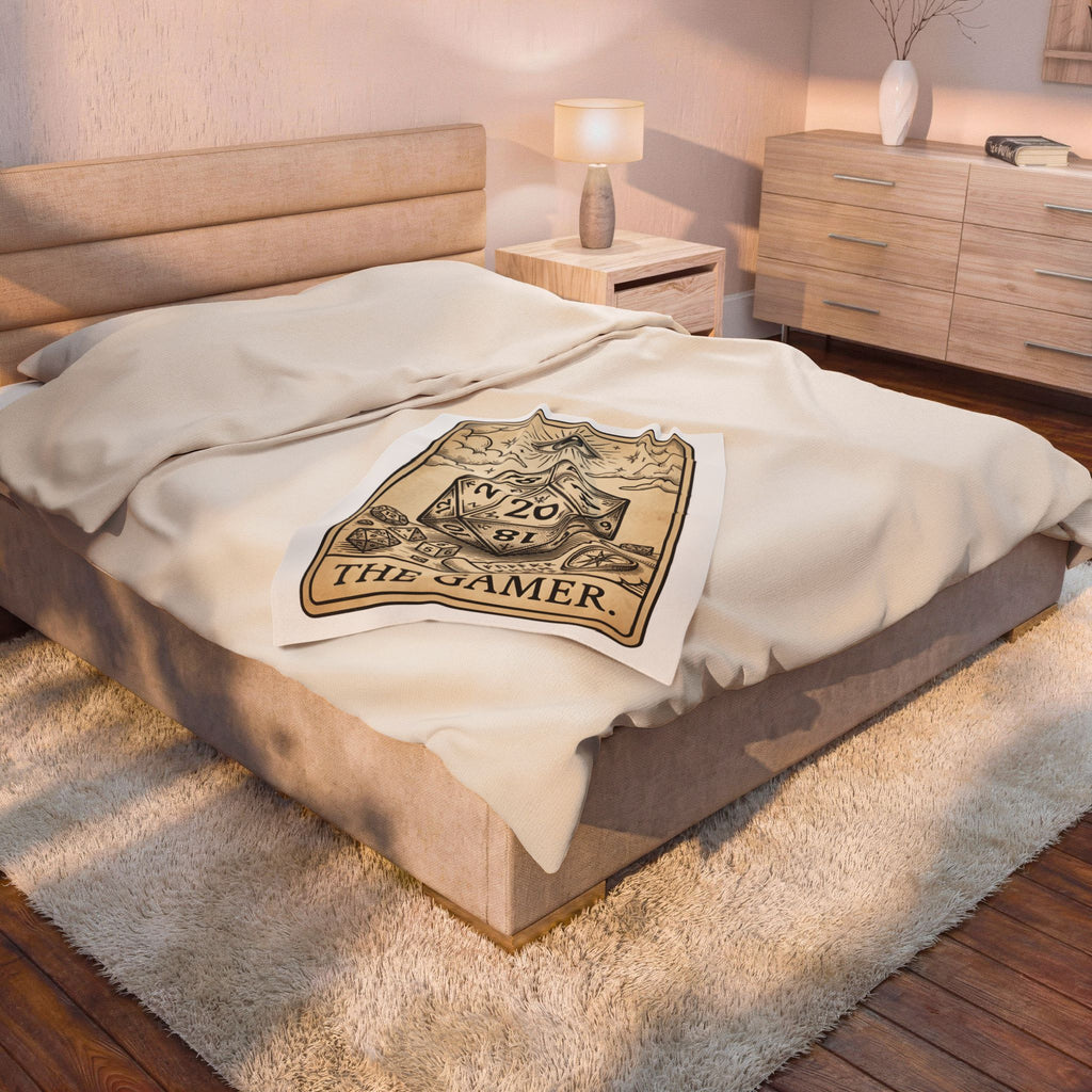 Gaming Dice Blanket Tabletop Gaming Roleplay Gift Women Retro Blanket Dice Blanket Gamers Fan Vintage Blanket Rpg Graphic Sketch Eye Symbol Blanket