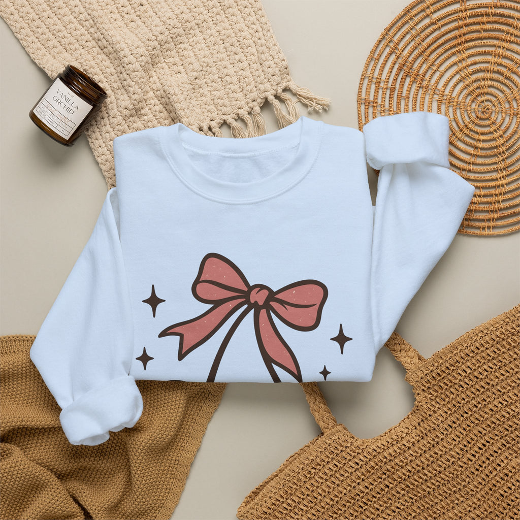 Skull Cherry Sweatshirt Halloween Eerie Gift Women Fun Sweatshirt Sugar Skull Sweatshirt Spooky Fan Cartoon Sweatshirt Dark Graphic Bow Tie Sweatshirt