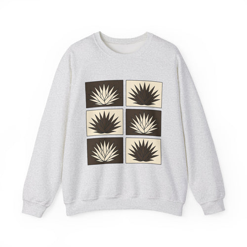 Aloe Plant Sweatshirt Cowgirl Sand Gift Women Tribal Sweatshirt Aloe Vera Sweatshirt Rodeo Fan Primitive Sweatshirt Dune Graphic Simple Southwest Sweatshirt