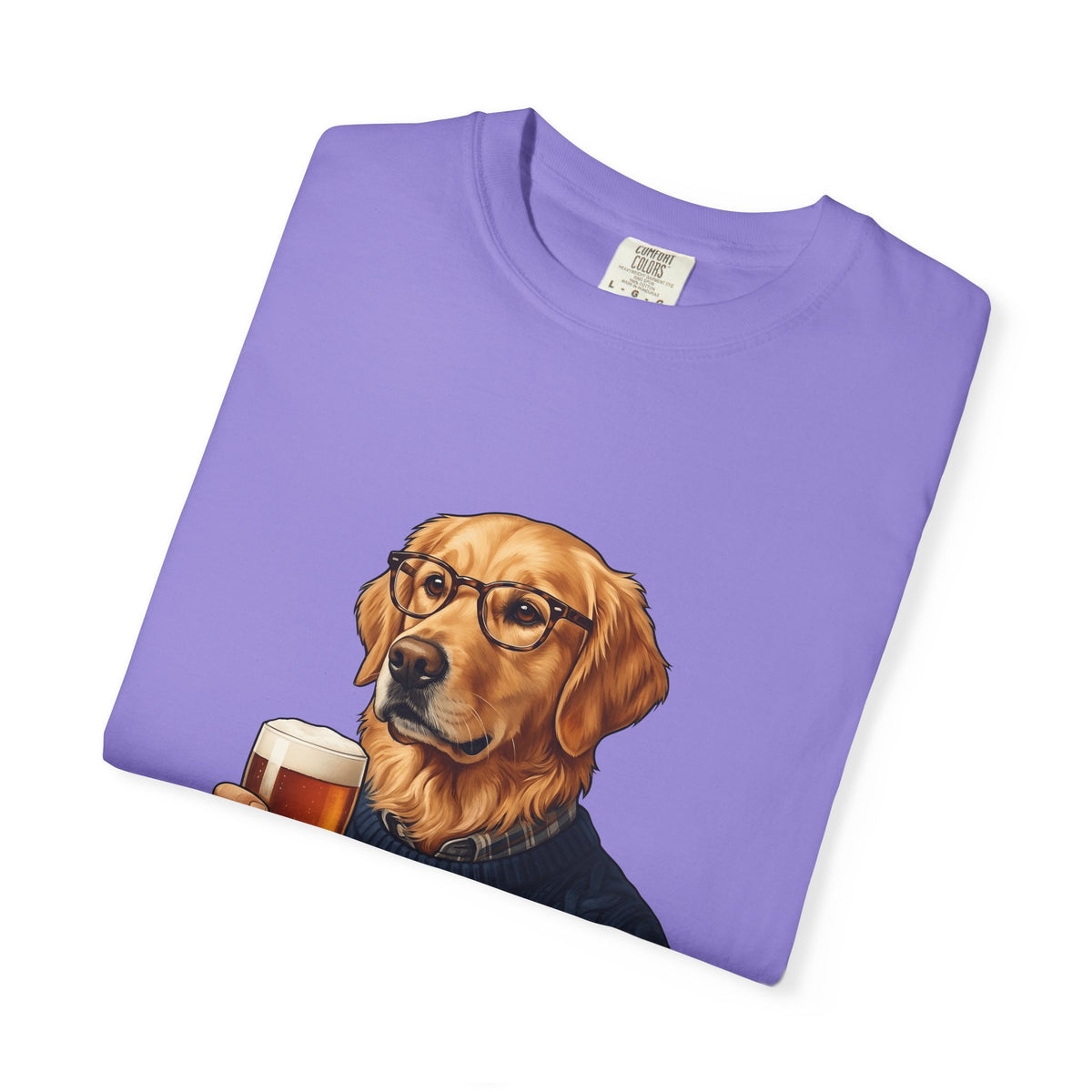 Golden Retriever Dog T-Shirt Dog Fun Gift Women Detailed T-Shirt Retriever T-Shirt Dog Fan Canine T-Shirt Humorous Graphic Old-Fashioned Lager