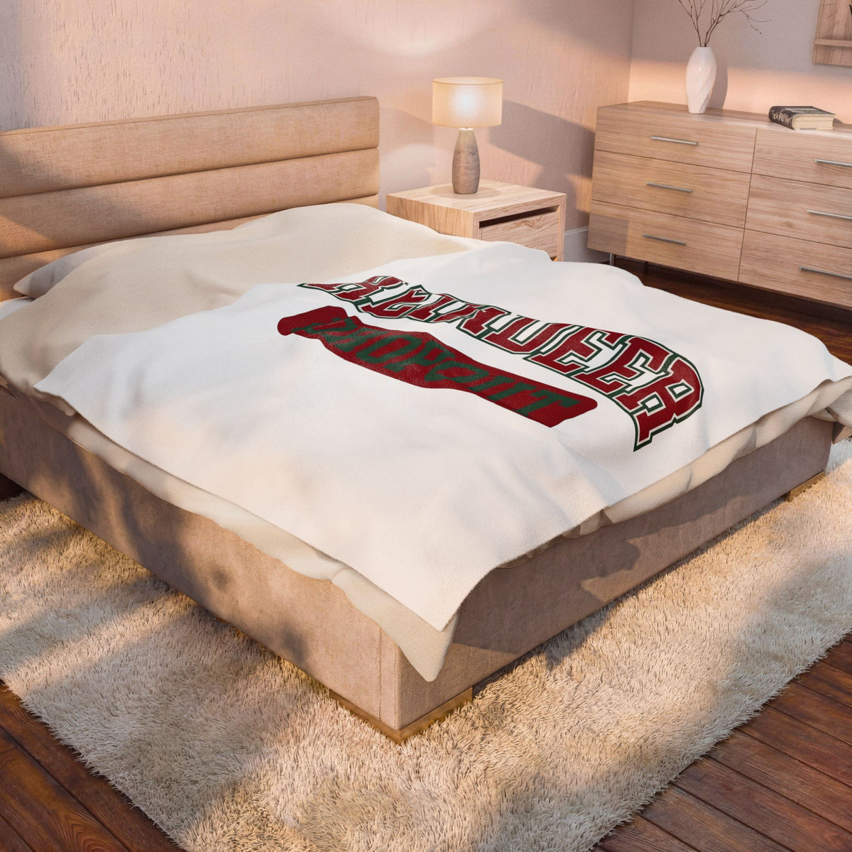 College Varsity Lettering Christmas Festival Gift Heavy Letterman Xmas Fan Bold Celebration Blanket