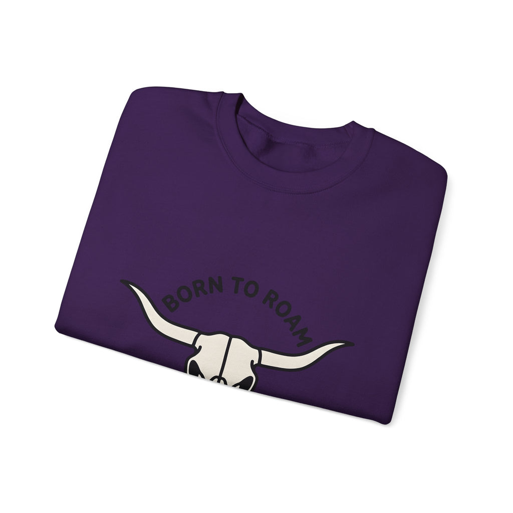 Bull Skull Cowgirl Tribal Gift Country Skull Rodeo Fan Western Tribal Clean Horns Sweatshirt
